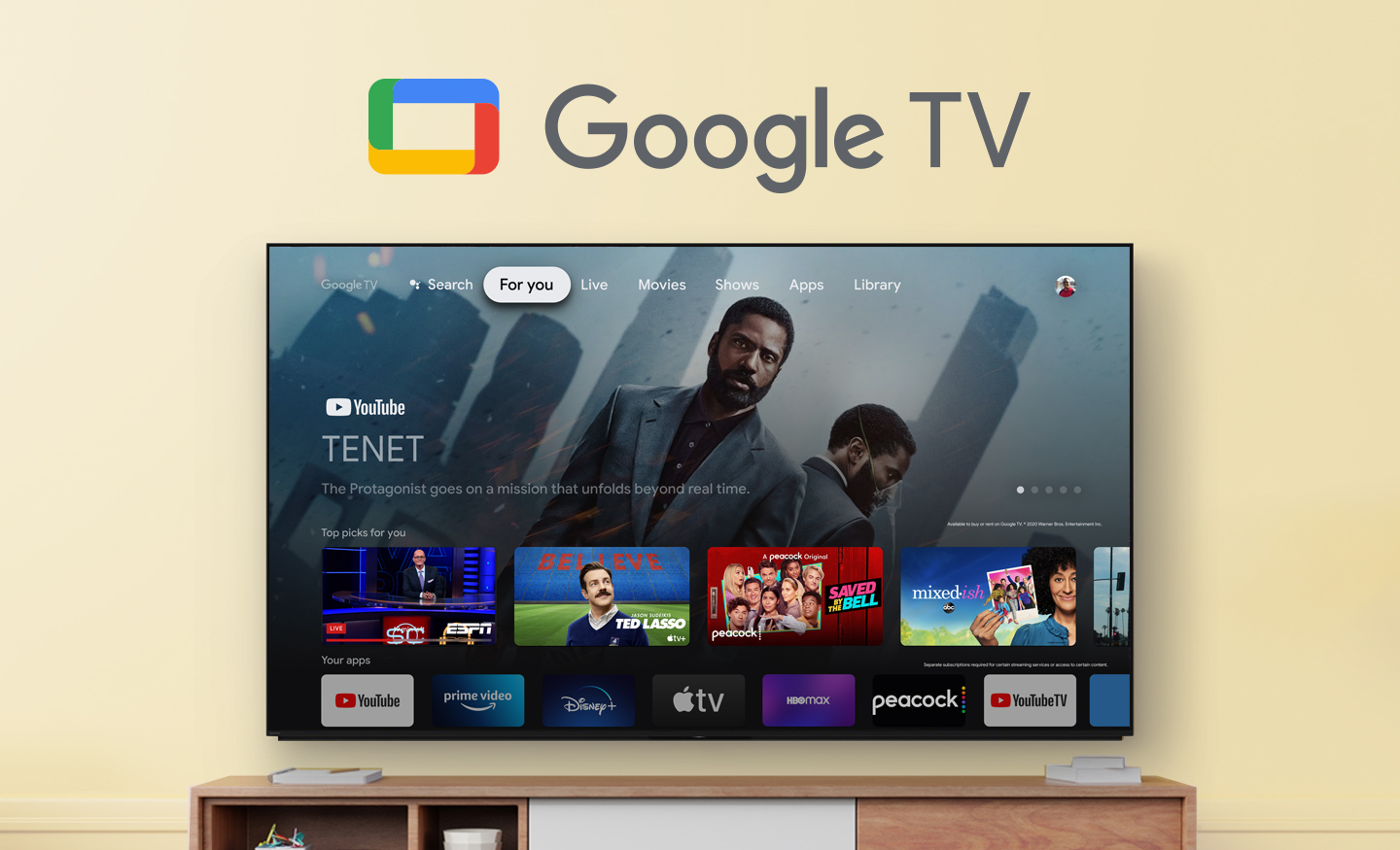 Google TV on Sony Television